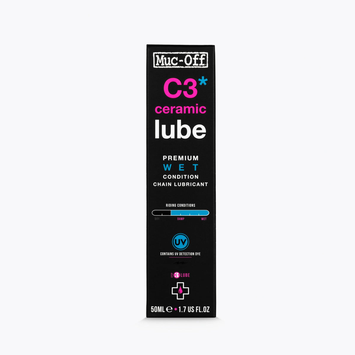 Muc-Off C3 Ceramic Wet Weather Lube Bottle 120ml